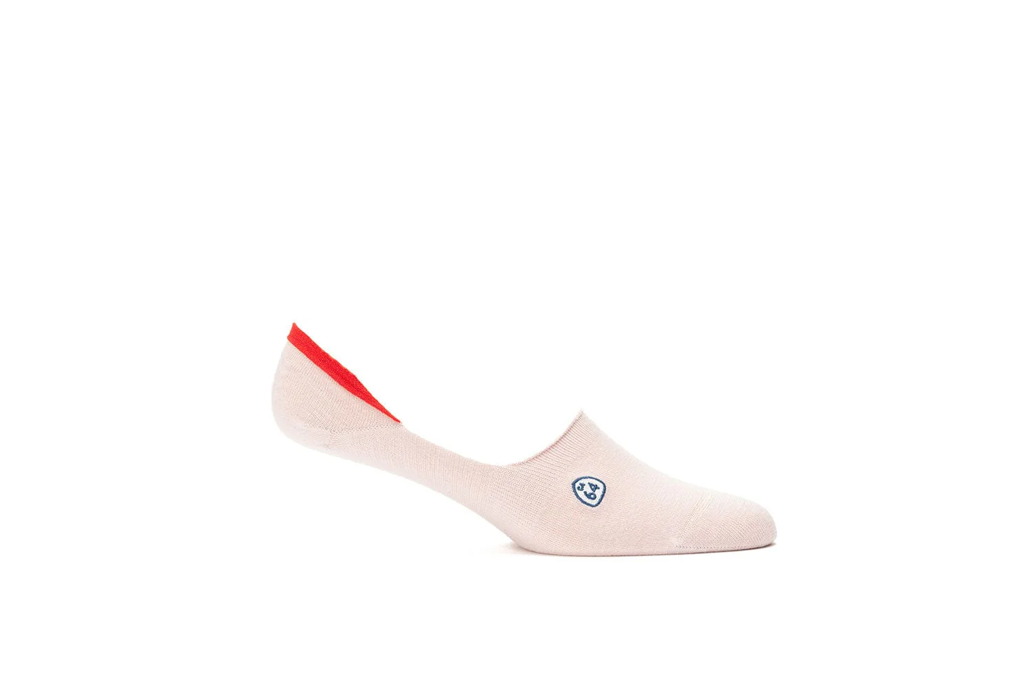 Womens Hideaways No Show Socks 2 Pack - Grey and Pink - Image 4
