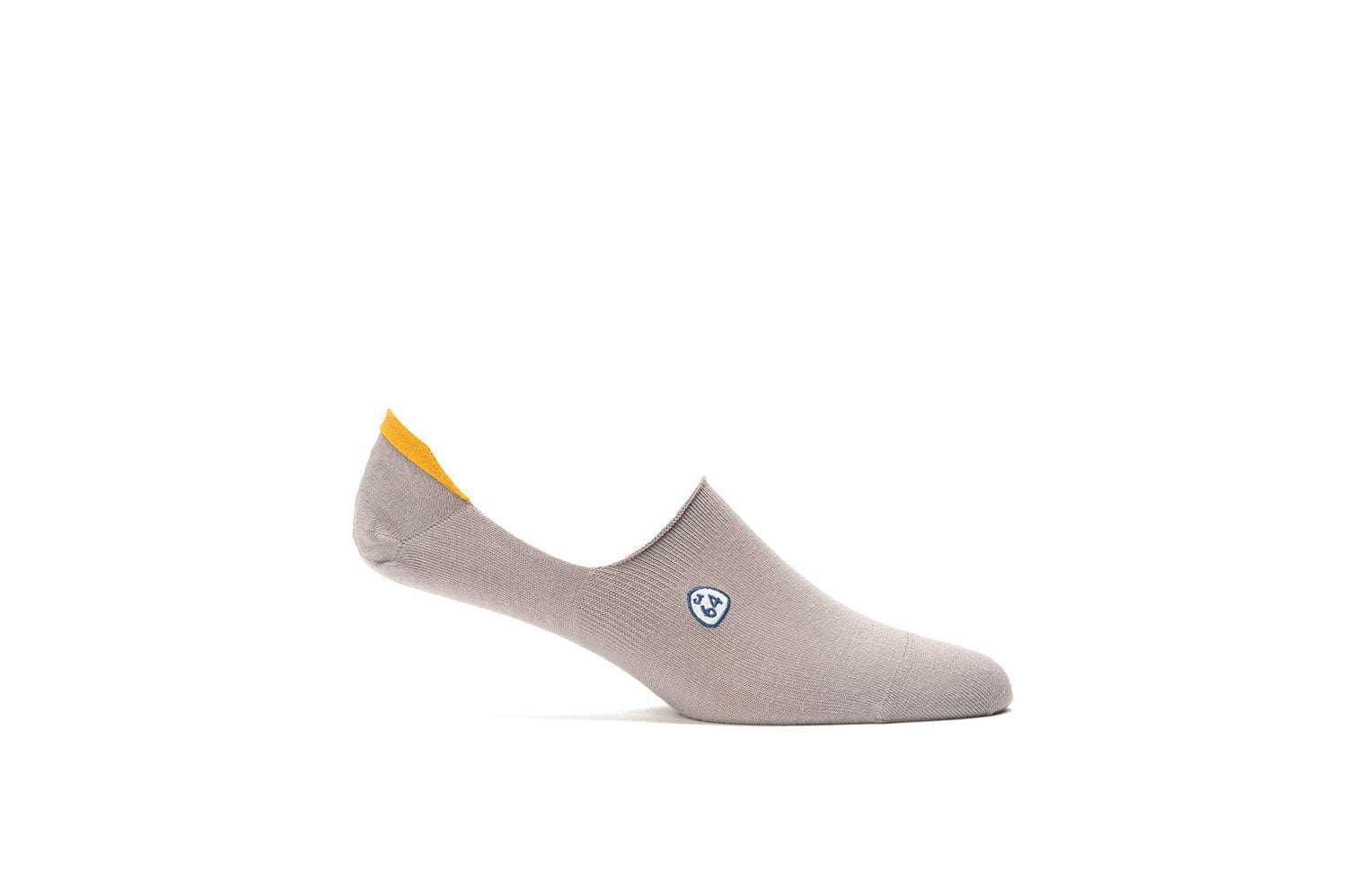 Mens Hideaways No Show Socks 2 Pack - Grey and Sand - Image 4