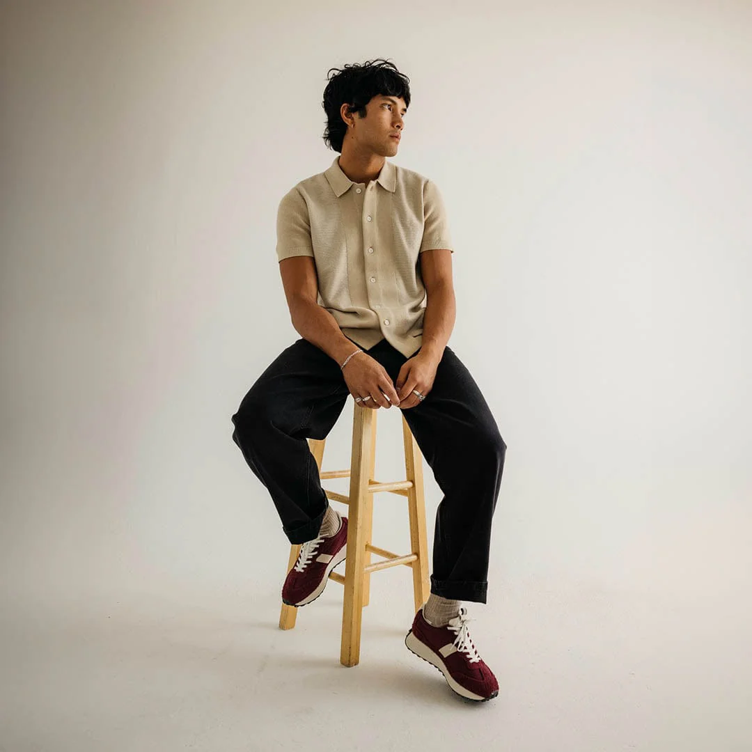 Mens - Acorn Trainer - Bordeaux - Image 10