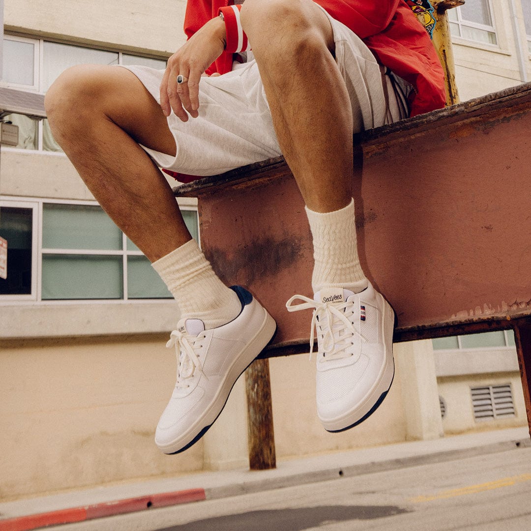 Mens - Cardinal Sneaker - White Navy - Image 8