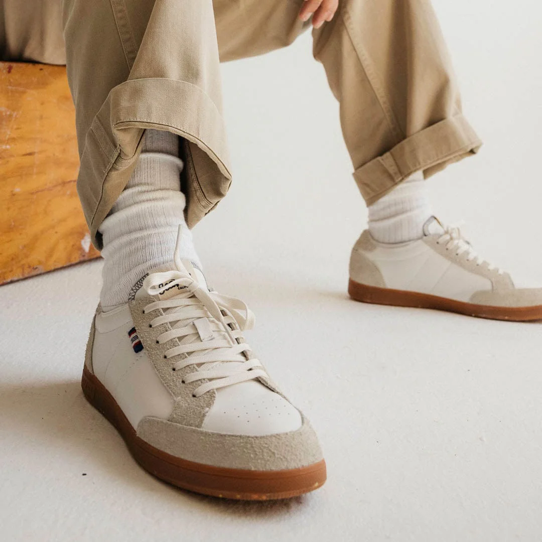 Mens - Clipper Sneaker - White - Image 8