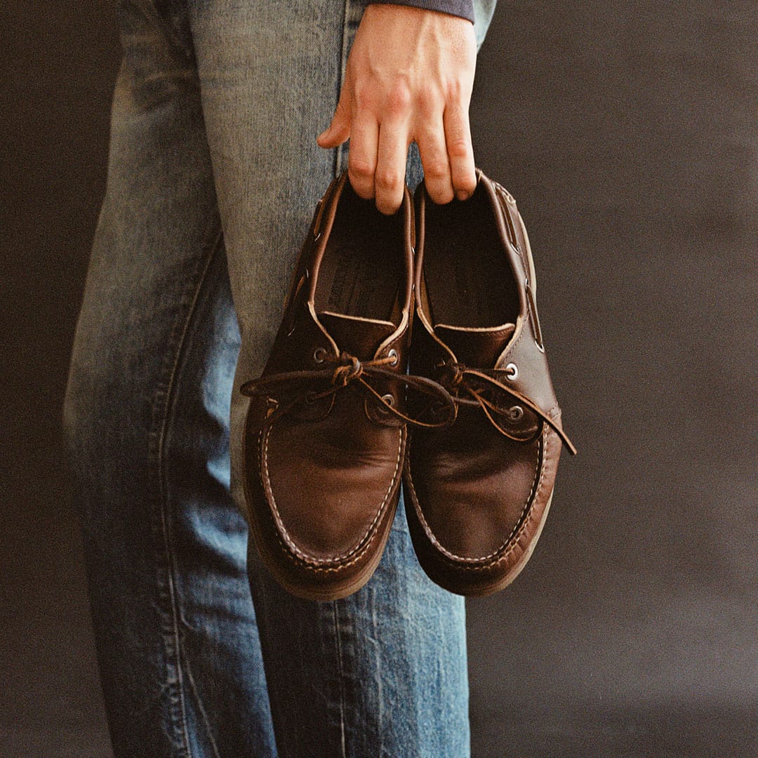Mens - Landing Boat Shoe - Weathered Wood - Image 8