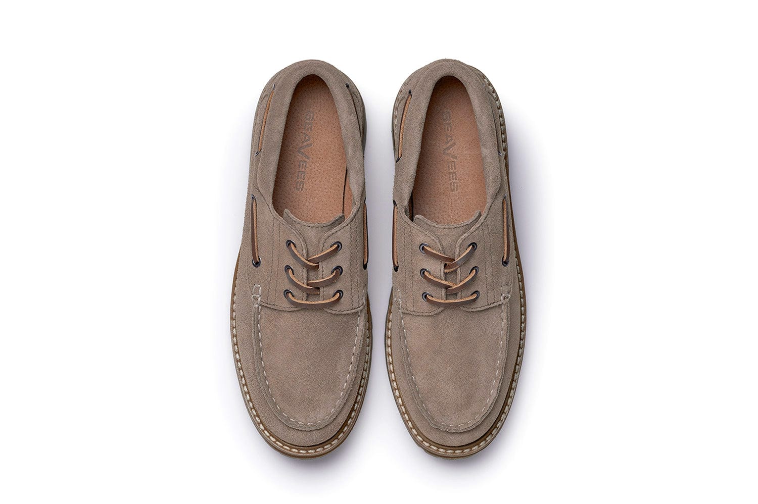 Mens - Larkspur Lug Boat Shoe - Cement - Image 3