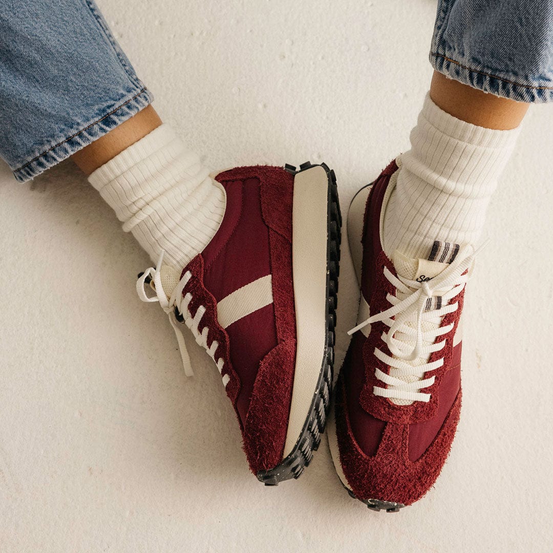 Womens - Acorn Trainer - Bordeaux - Image 6