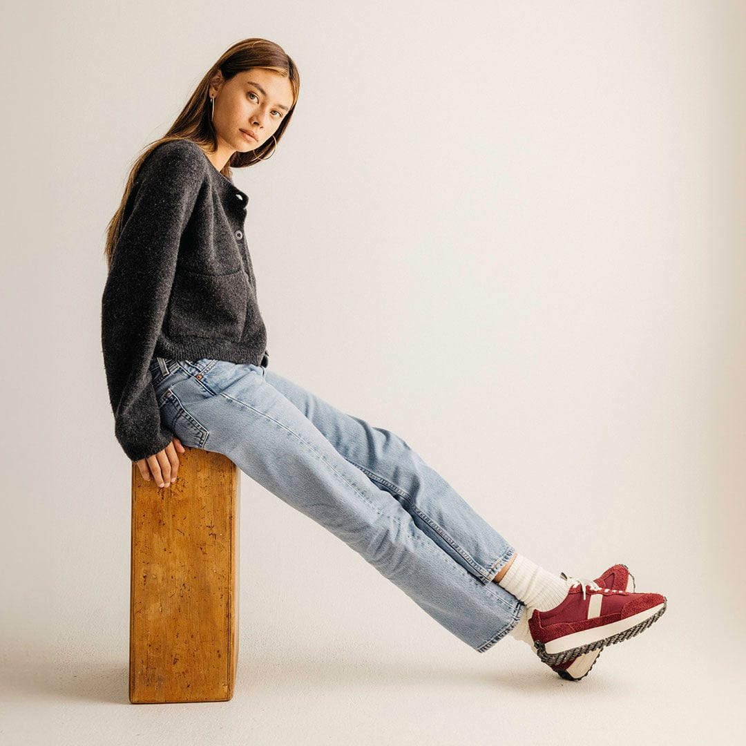 Womens - Acorn Trainer - Bordeaux - Image 8