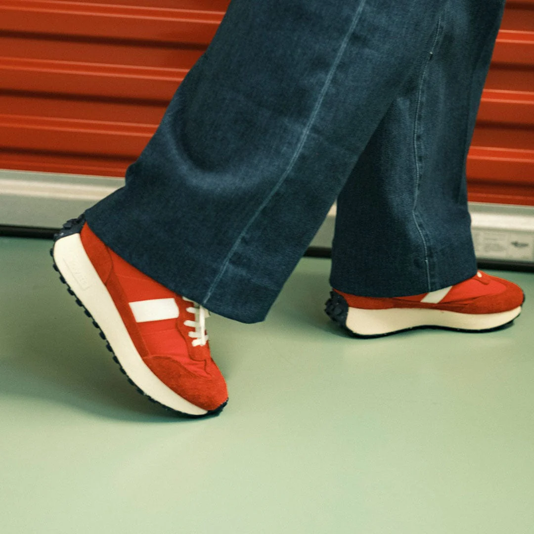 Womens - Acorn Trainer - Candy Apple Red - Image 6