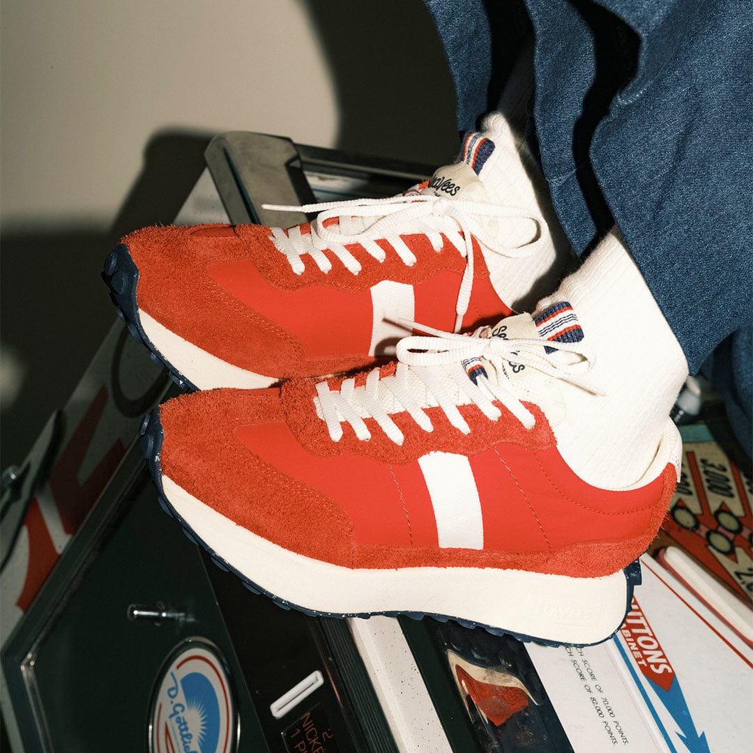 Womens - Acorn Trainer - Candy Apple Red - Image 8
