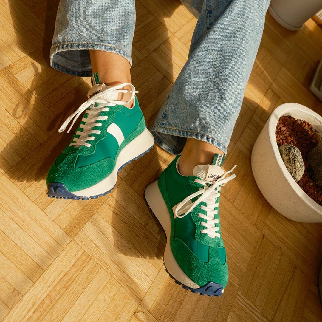 Womens - Acorn Trainer - Grass Green - Image 6