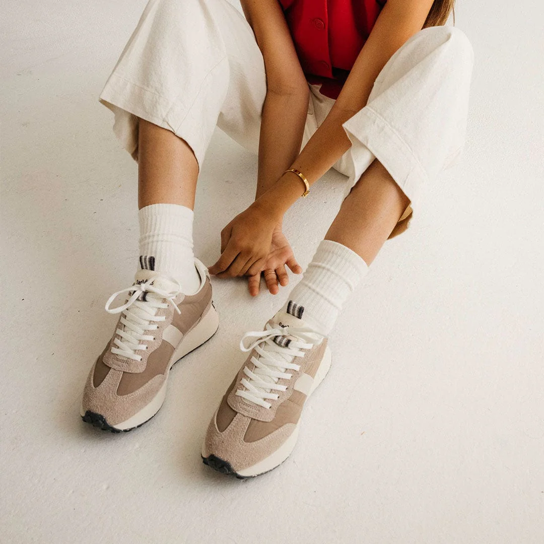 Womens - Acorn Trainer - Latte - Image 8