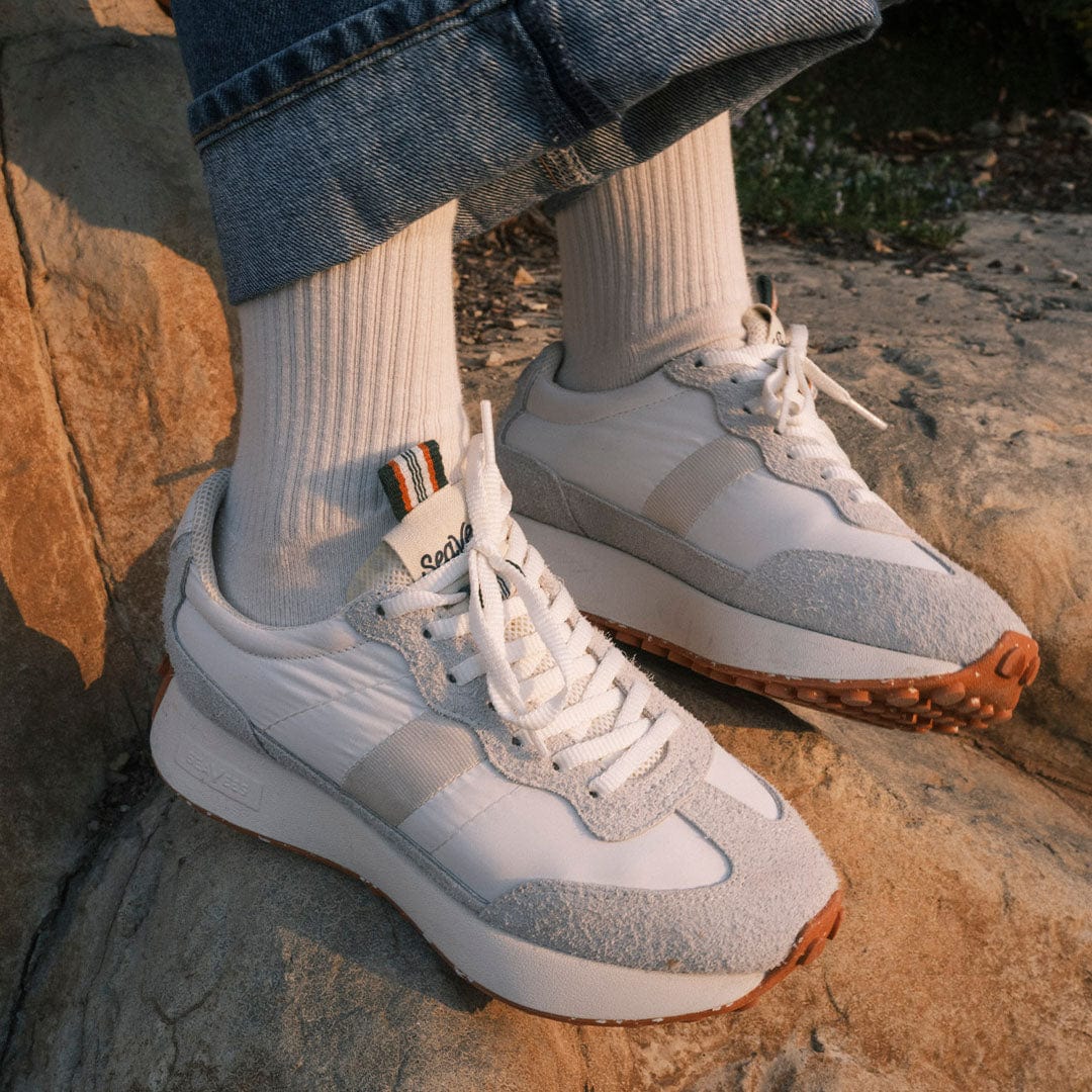 Womens - Acorn Trainer - White Clay - Image 5