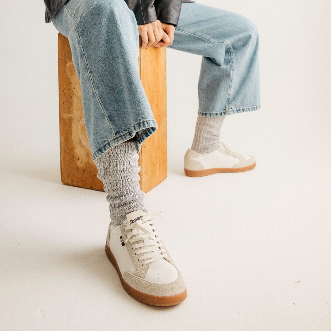 Womens - Clipper Sneaker - White - Image 6