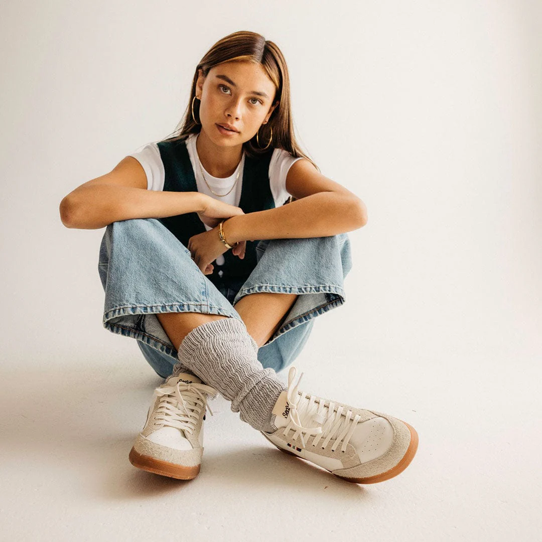 Womens - Clipper Sneaker - White - Image 7