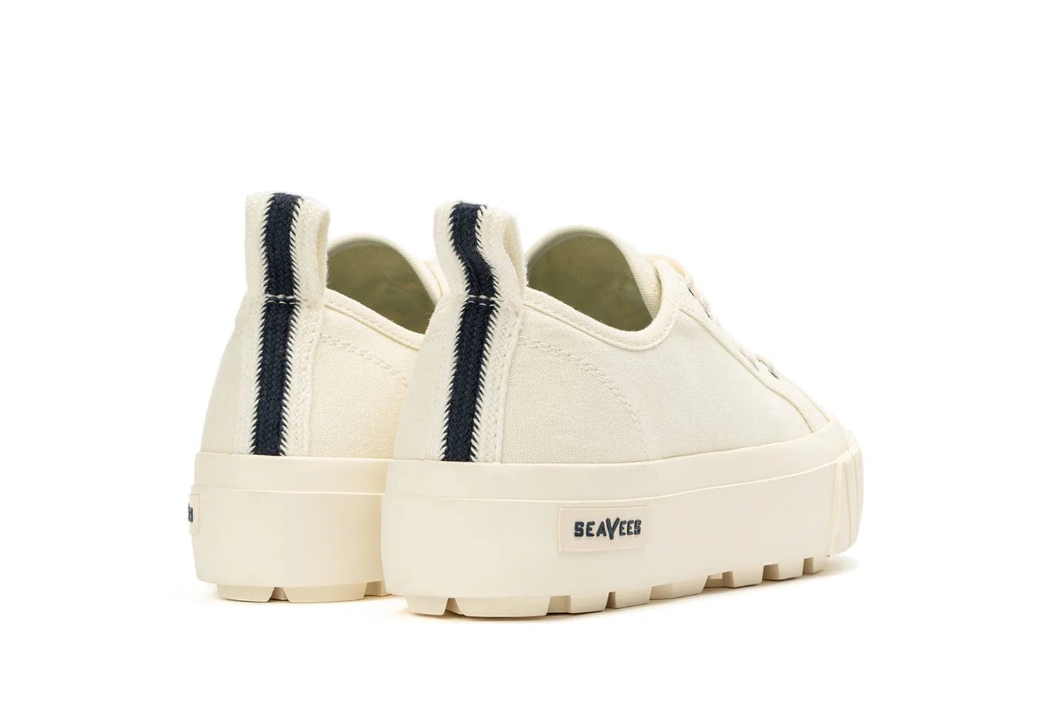 Womens - Melrose Lug Platform - White - Image 3